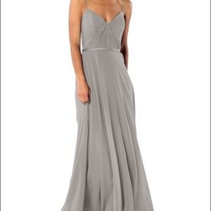 Brideside Cher Gray Bridesmaid dress